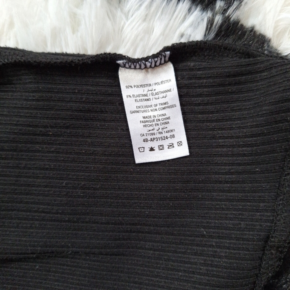 Black Goth Blouse - Bow, Lace - XS Goth Baddie Alternative - Picture 4 of 4